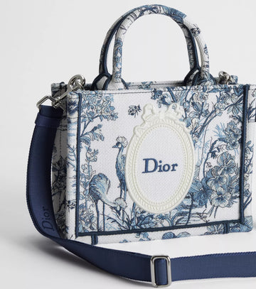 Dior Book Tote (specifically a miniature or small version with a strap
