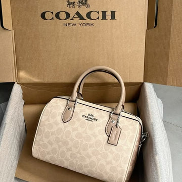 Coach Rowan Satchel Bag in Signature Canvas