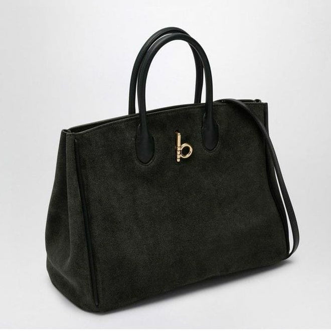 Burberry Small Rocking Horse Tote in a dark green