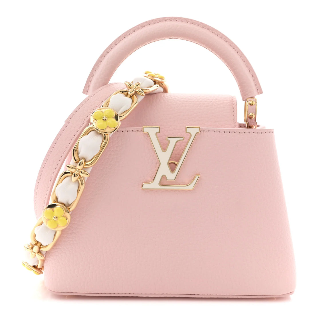 pink Louis Vuitton Capucines Mini handbag