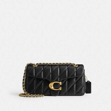 Coach Tabby Shoulder Bag 26 with Pillow Quilting in black