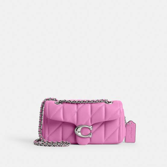 Coach Tabby Shoulder Bag 20 with Quilting in pink